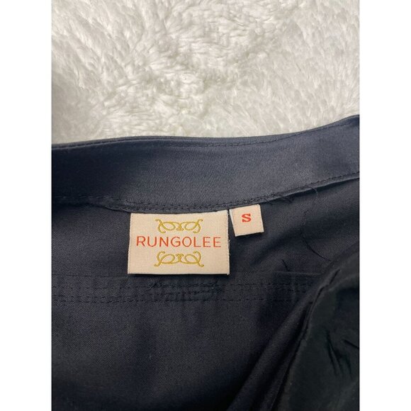 Rungolee Little Black Dress Small Beaded Pockets Zip Shift Cocktail - Picture 7 of 7